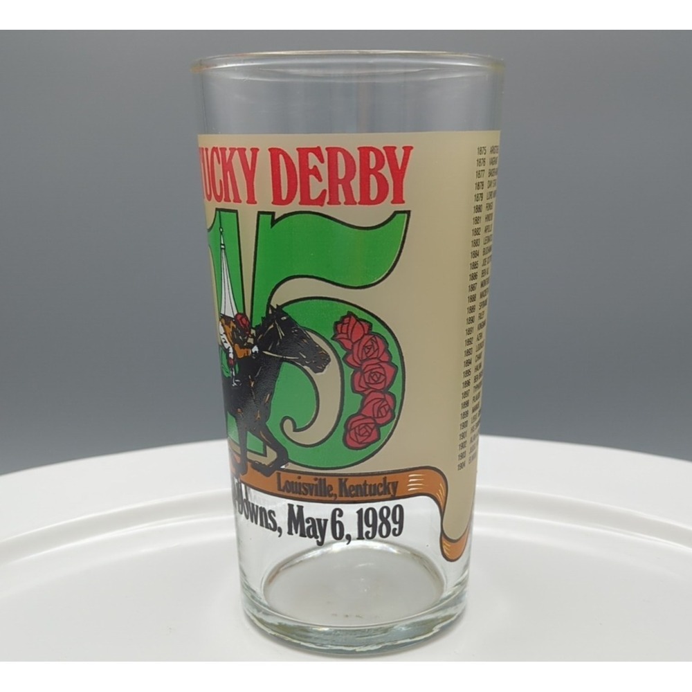 Official 115th Kentucky Derby‎ Glass Tumbler- May 6, 1989 Churchill Downs - Picture 7 of 16